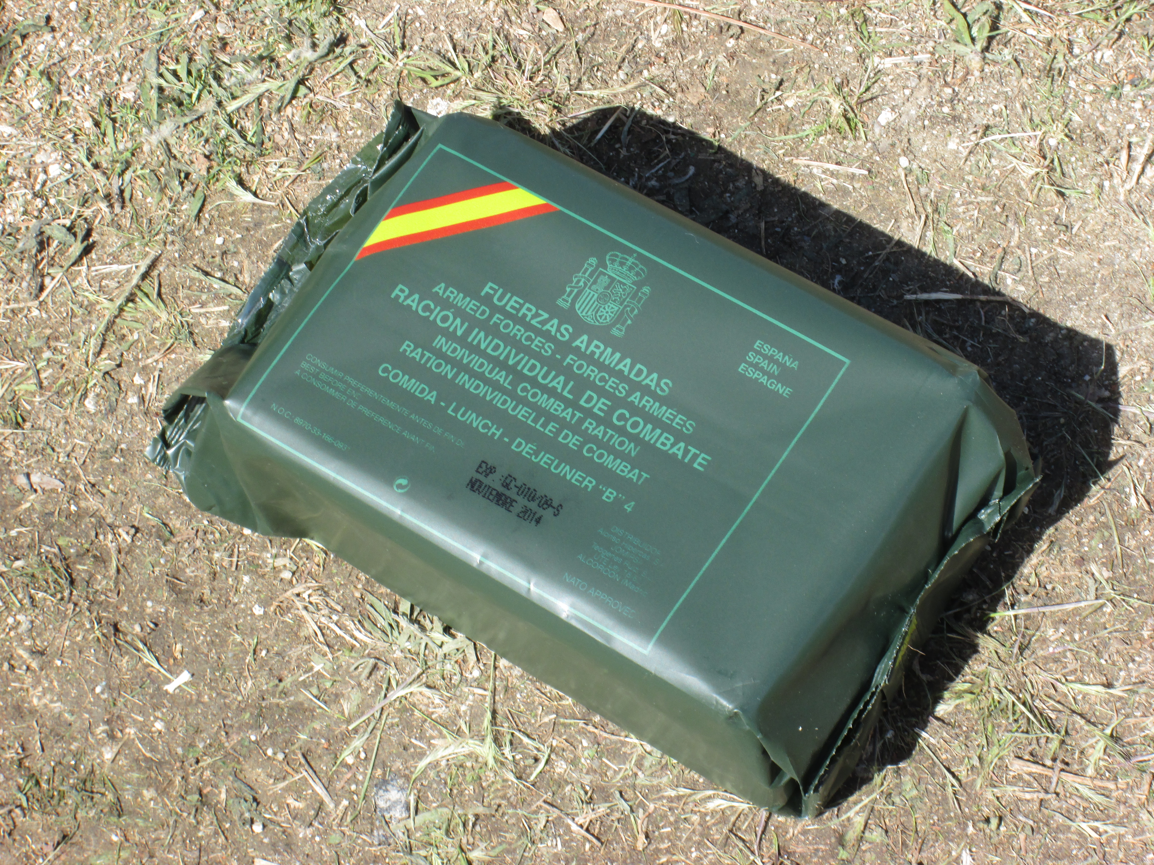 44. Ración de campaña del Ejército Español que se ofreció a los participantes.