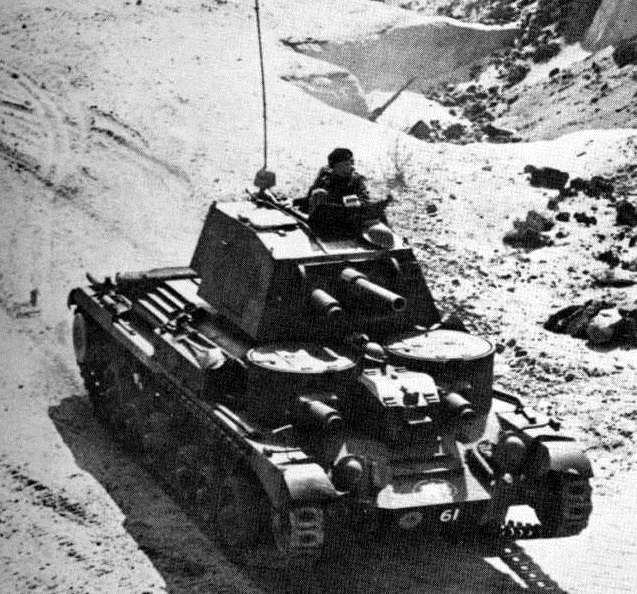 Cruiser en la campaña de Libia durante 1940.
