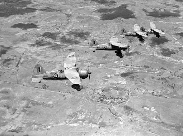 Escuadrón de Lysander durante la campaña de Madagascar en 1942.