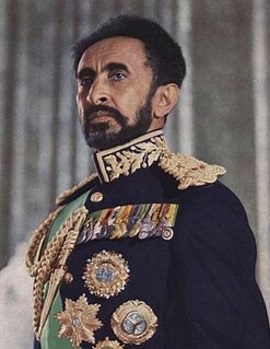 Emperador de Etiopía, Haile Selassie.